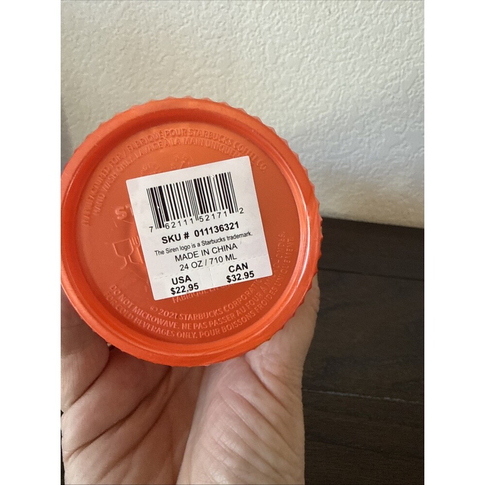 Starbucks Limited Edition Studded Orange 24oz Tumbler - Picture 5 of 5